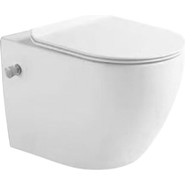 Унитаз-биде подвесной безободковый SantiLine SL-5002SM-BD с крышкой микролифт - фото 2