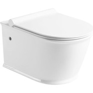 Унитаз подвесной безободковый SantiLine SL-5009 с крышкой микролифт - фото 