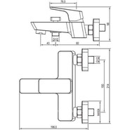 Смеситель для ванны Aquanet Gotic AF440-20С 216773 - фото 2