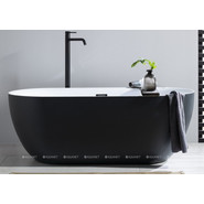 Ванна отдельностоящая Aquanet Delight 170х78 см 289723, чёрный матовый - фото 