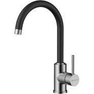 Смеситель для кухни Omoikiri Shinagawa BN-BL 4994252, нержавеющая сталь/чёрный - фото 