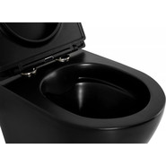 Унитаз подвесной безободковый BelBagno Colorato BB062CHR-MB, чёрный матовый, Цвет производителя: чёрный матовый - фото 6