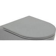 Сиденье с крышкой для унитаза BelBagno Colorato микролифт BB062SC-GR, серый матовый - фото 