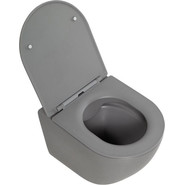 Сиденье с крышкой для унитаза BelBagno Colorato микролифт BB062SC-GR, серый матовый - фото 2