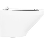 Унитаз подвесной безободковый BelBagno Sela BB3201CHR, Цвет производителя: белый - фото 4