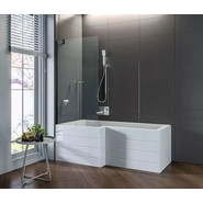 Шторка для ванны Bas Screen BS-80-C-B 800х1400 мм, чёрный/прозрачное - фото 2