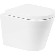 Унитаз подвесной безободковый BelBagno Flay-R BB053CHR - фото 3