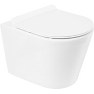 Унитаз подвесной безободковый BelBagno Flay-R BB053CHR - фото 4