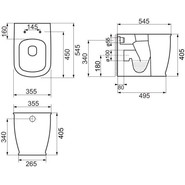 Унитаз приставной BelBagno Prado BB10150CB - фото 6