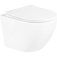 Унитаз подвесной безободковый BelBagno Uno BB3105CHR/SC с тонкой крышкой микролифт - фото 5