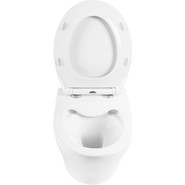 Унитаз подвесной безободковый BelBagno Acqua BB340CHR - фото 5