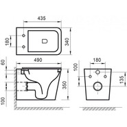 Унитаз подвесной безободковый BelBagno Ardente-R BB520CHR - фото 6