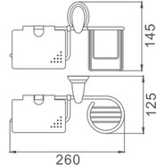 Держатель для туалетной бумаги и дезодоранта Haiba HB1503-1 - фото 2