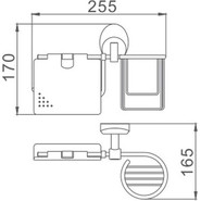 Держатель для туалетной бумаги и дезодоранта Haiba HB1603-1 - фото 2