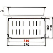 Коландер для кухонной мойки Gerhans K30334B, графит - фото 4
