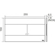 Кнопка смыва Oli Slim (механическая) 659046, хром матовый - фото 2