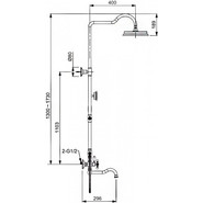 Душевая стойка Gappo G2489-6, золото - фото 6