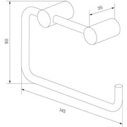 Держатель для туалетной бумаги Iddis Petite PETG000i43, золото матовое - фото 3