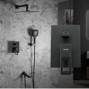 Душевая система для ванны Gappo G7117-6, черный - фото 