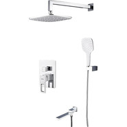 Душевая система для ванны Gappo G7117-8, белый/хром - фото 
