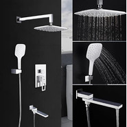 Душевая система для ванны Gappo G7117-8, белый/хром - фото 3