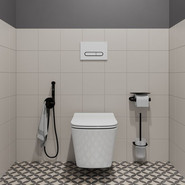 Кнопка смыва Iddis Unifix UNI01WBi77, белый матовый - фото 2