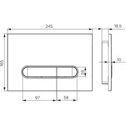 Кнопка смыва Iddis Unifix UNI01WCi77, белый матовый - фото 4