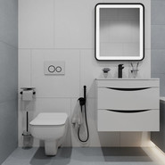 Кнопка смыва Iddis Unifix UNI03WBi77, белый матовый - фото 2