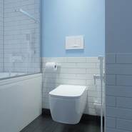 Кнопка смыва Iddis Unifix UNI05MWi77, белый матовый - фото 2