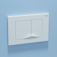 Кнопка смыва Iddis Unifix UNI05MWi77, белый матовый - фото 4