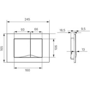Кнопка смыва Iddis Unifix UNI05MWi77, белый матовый - фото 5