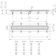 Трап Azario Klasik 75 см (с рамкой из нержавеющей стали) AZ-CH 750 KN - фото 4