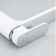 Смеситель для раковины высокий Gappo G1083-82, белый/хром - фото 4