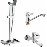 Набор смесителей 3 в 1 для ванны Gappo G2898 - фото 