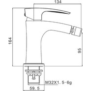 Смеситель для биде Gappo G5007-6, черный - фото 3