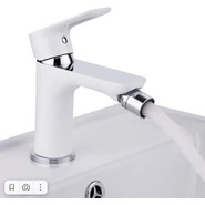 Смеситель для биде Gappo G5048, белый/хром - фото 3