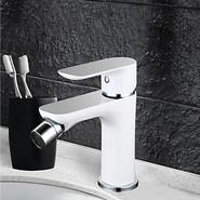 Смеситель для биде Gappo G5048, белый/хром - фото 2