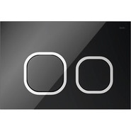 Кнопка смыва Iddis Uniglass UNG01BCi77, чёрное стекло - фото 