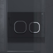 Кнопка смыва Iddis Uniglass UNG01BCi77, чёрное стекло - фото 3