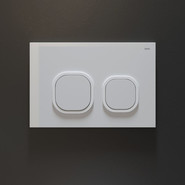 Кнопка смыва Iddis Uniglass UNG01GWi77, белое стекло - фото 3