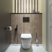 Кнопка смыва Iddis Unifix UNI06MBi77, чёрный матовый - фото 2