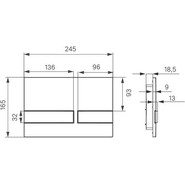 Кнопка смыва Iddis Unifix UNI06MBi77, чёрный матовый - фото 5