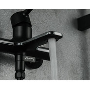 Смеситель для ванны с душевым гарнитуром Gappo G3203-6, черный/хром - фото 3