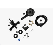 Смеситель для ванны с душевым гарнитуром Gappo G3203-6, черный/хром - фото 5