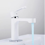 Смеситель для раковины Gappo Tomahawk G1002-8, белый/хром - фото 2