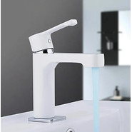 Смеситель для раковины Gappo Tomahawk G1002-8, белый/хром - фото 3