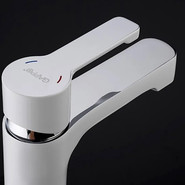 Смеситель для раковины Gappo Tomahawk G1002-8, белый/хром - фото 5