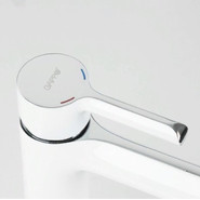 Смеситель для раковины высокий Gappo G1003-18, белый/хром - фото 4