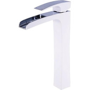 Смеситель для раковины высокий Gappo Jacob G1007-31, белый/хром - фото 