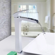 Смеситель для раковины высокий Gappo Jacob G1007-31, белый/хром - фото 3